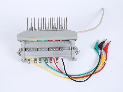 HH2018B三相鋁合金下出線(xiàn)表座帶輔助端子（6滑塊,165孔距，M8螺桿）